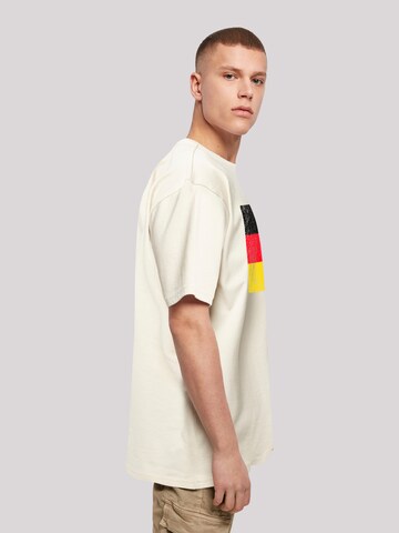 T-Shirt 'Germany Deutschland Flagge distressed' F4NT4STIC en beige