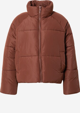 Monki Between-Season Jacket in Brown: front