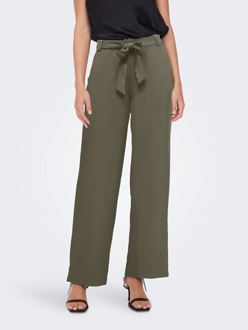 ONLY Loosefit Pyjamahose in Grün: Vorderseite