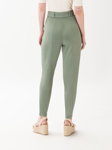 Les Lunes Tapered Pleat-Front Pants 'Jade' in Green