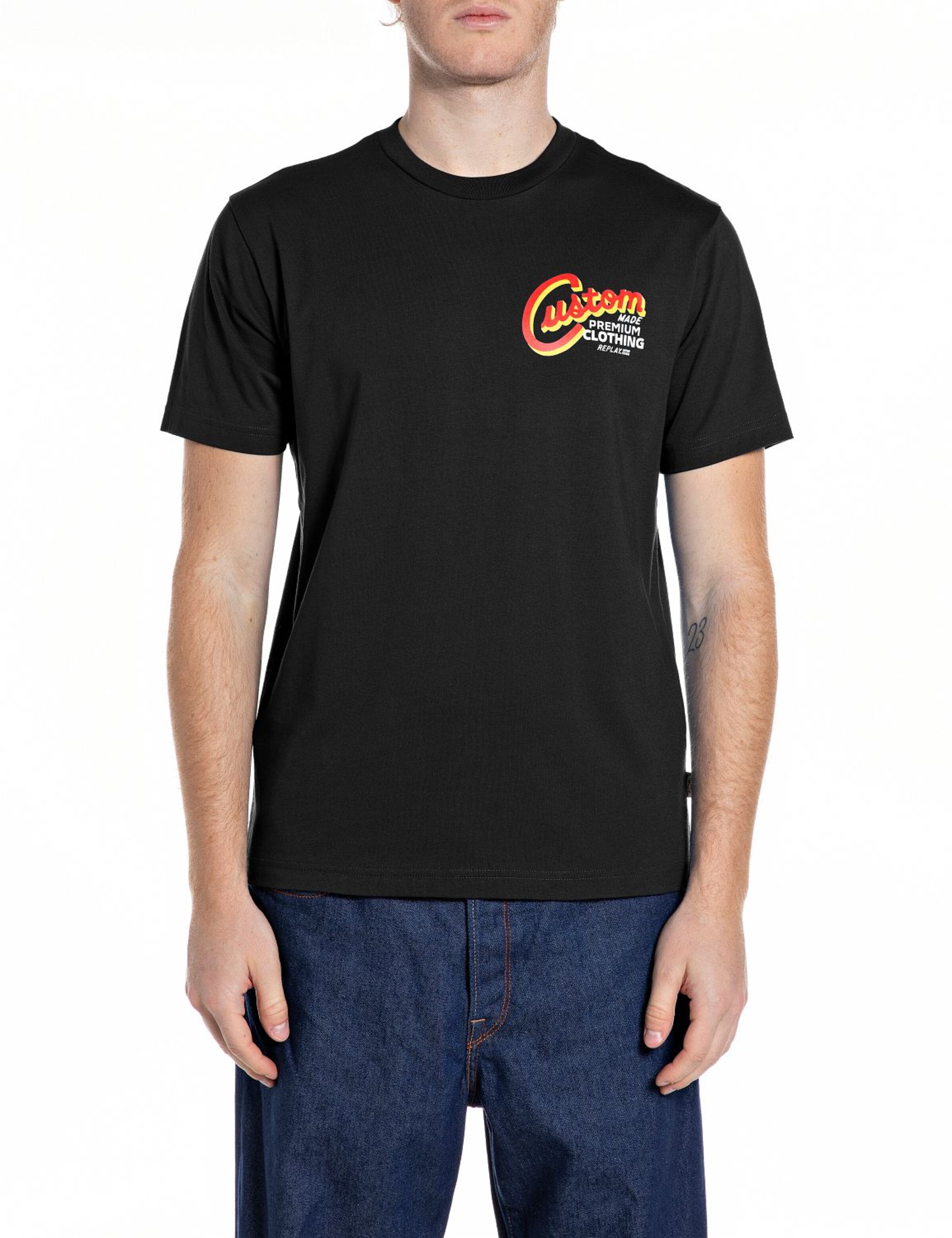 REPLAY Shirt in Black: front