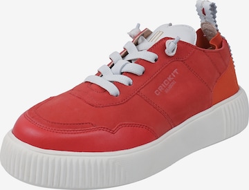 Baskets basses ' OAKLI ' Crickit en rouge : devant