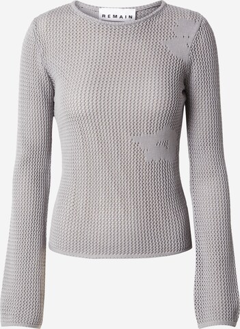 REMAIN Pullover in Grau: predná strana