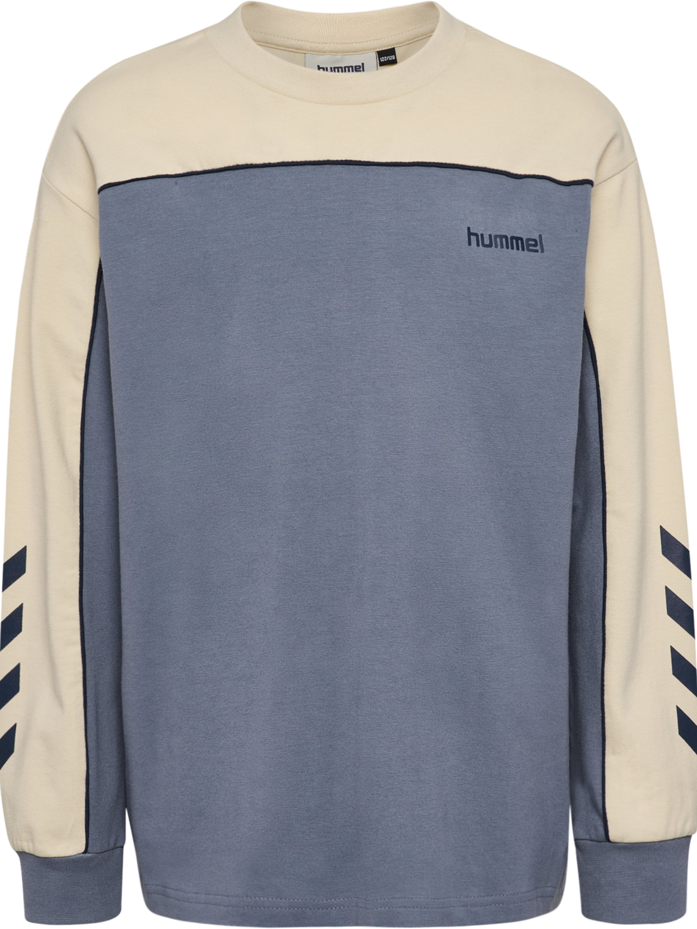 Hummel Shirt 'LOOSE PIPING' in Grijs: voorkant