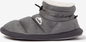 Pantoufle 'Home Velvet' Nuvola. en gris : devant