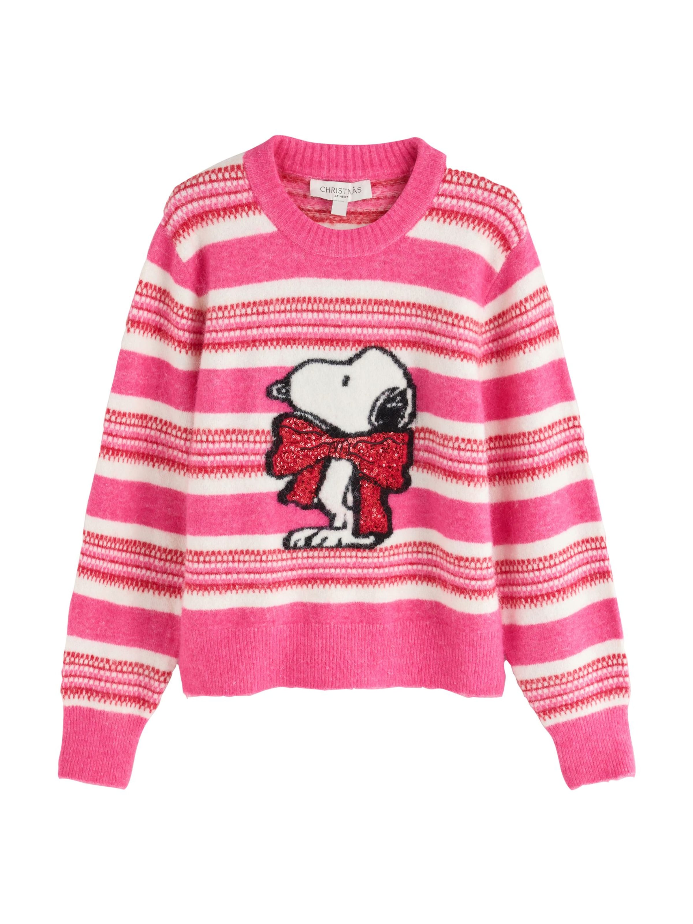 Next Pulover 'Christmas' | roza barva: sprednja stran