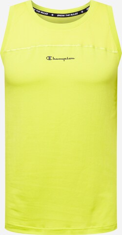 Champion Authentic Athletic Apparel - Camiseta funcional en amarillo: frente