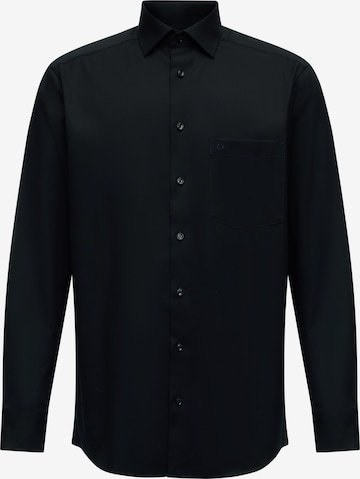 OLYMP Button Up Shirt 'Luxor' in Black: front