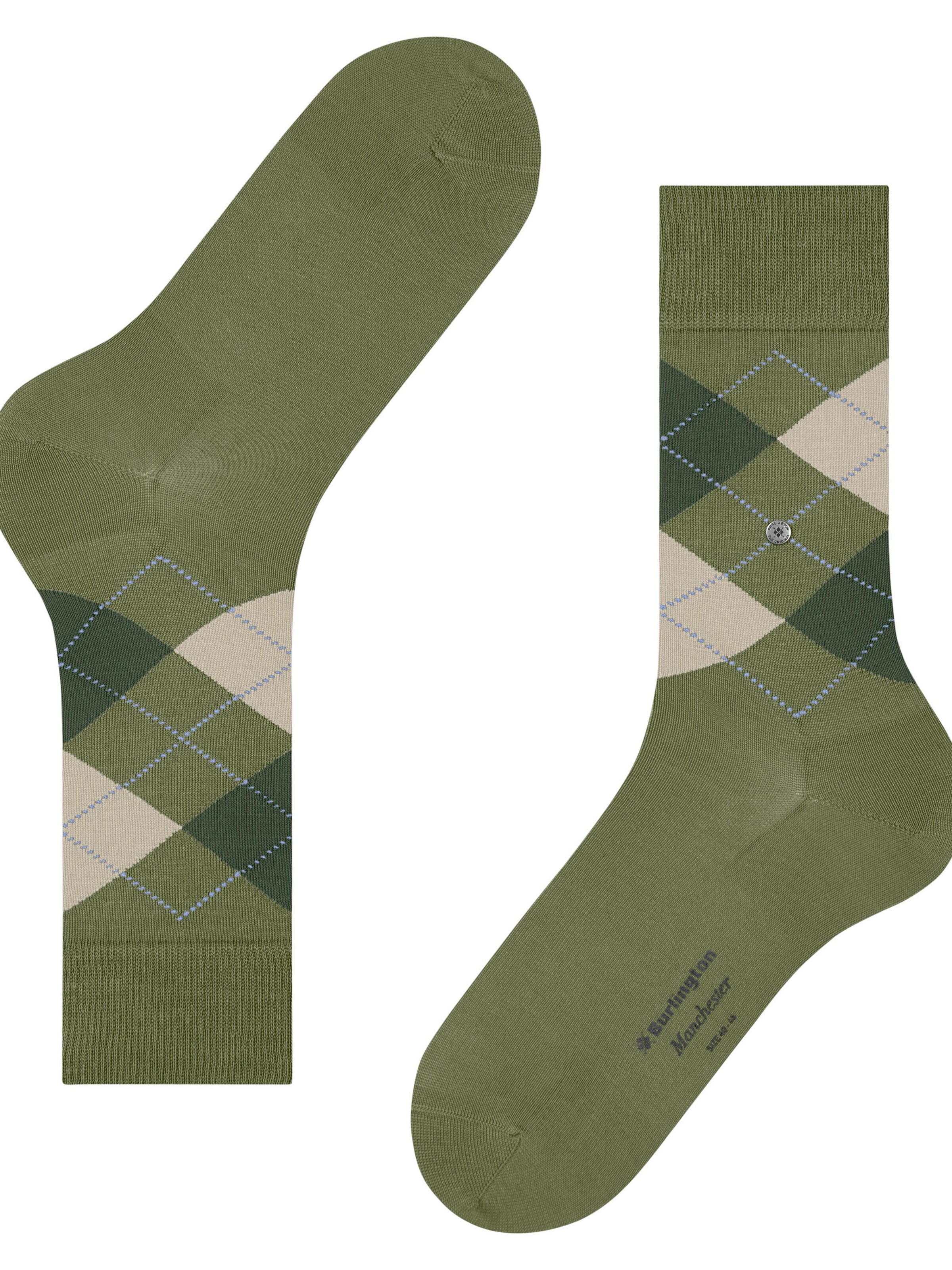 BURLINGTON Socks 'Manchester' in Green