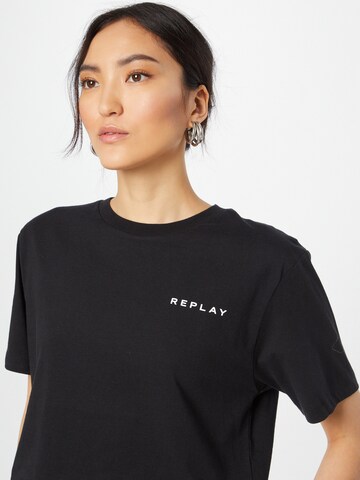 REPLAY Shirt in Zwart