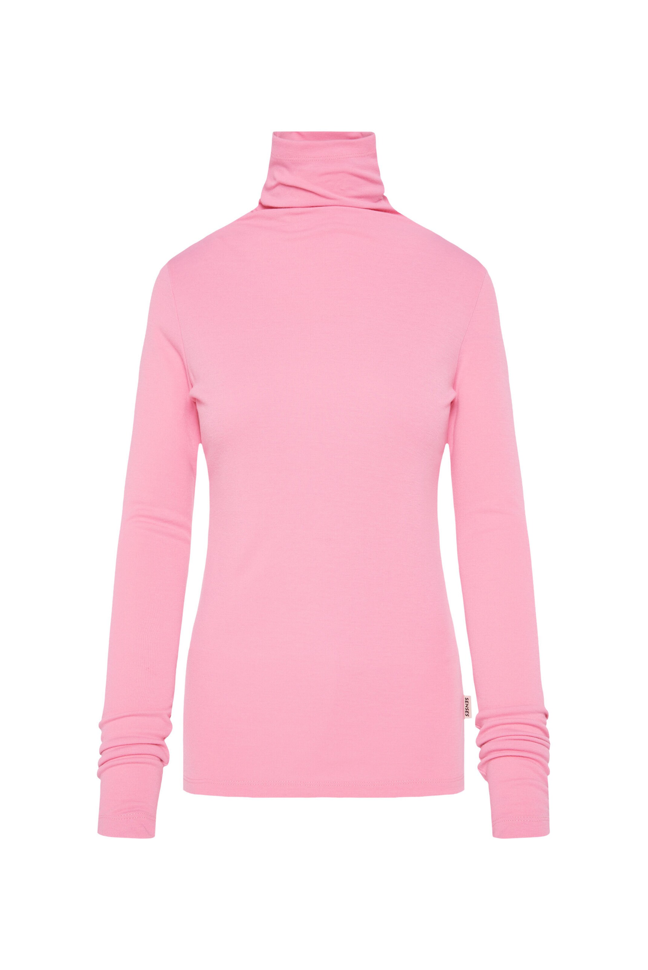 SENSES.THE LABEL Longsleeve THA:IS mit Turtleneck in Pink: Vorderseite