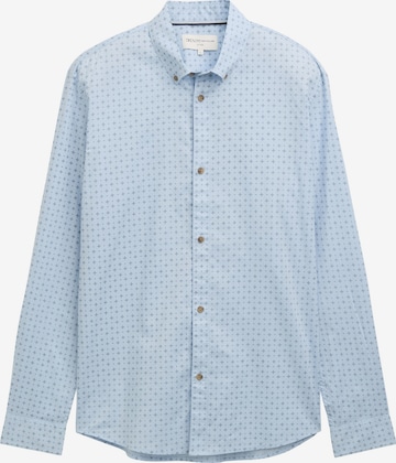 TOM TAILOR DENIM Srajca | modra barva: sprednja stran