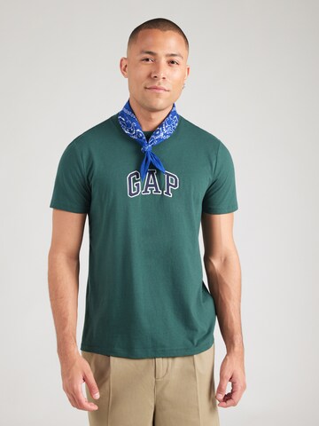 T-Shirt GAP en vert : devant