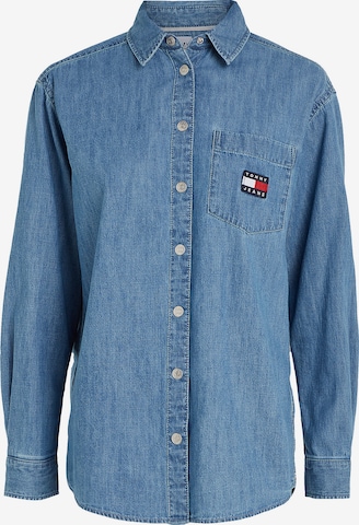 Tommy Jeans Bluse in Blau: predná strana