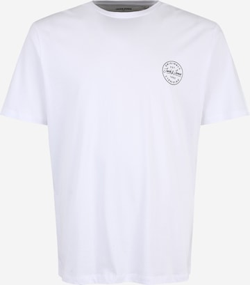 Jack & Jones Plus Shirt 'SHARK' in White: front