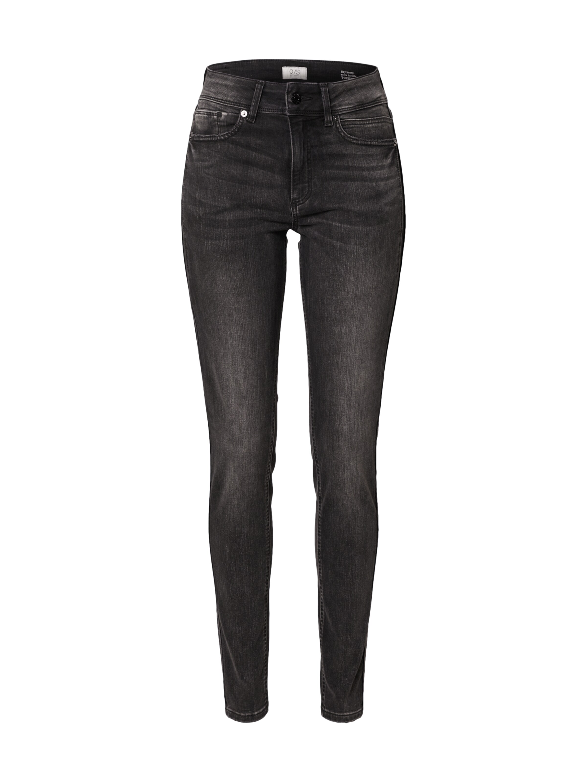 QS Skinny Džíny 'Sadie' – šedá: přední strana