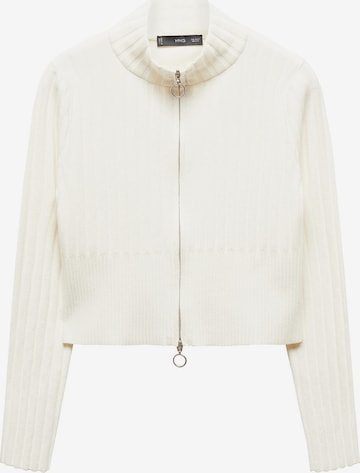 MANGO Knit Cardigan 'Teriyaki' in Beige: front