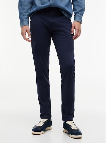 Slimfit Pantaloni eleganți 'Scanton' de la Tommy Jeans pe albastru: față