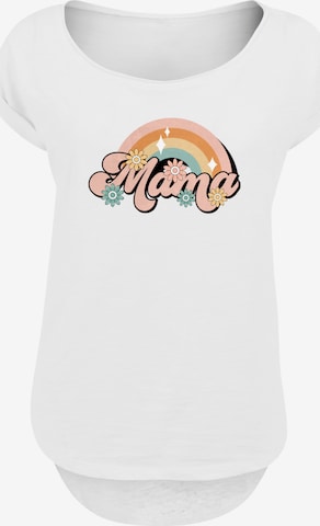 T-shirt 'Mothers Day Celebration Rainbow Mama Design Mom Appreciation' F4NT4STIC en blanc : devant