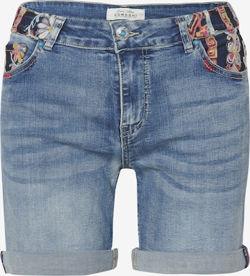 KOROSHI Slimfit Jeans in Blauw: voorkant