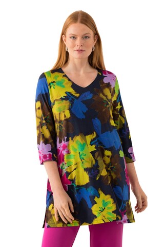 Ulla Popken Shirt in Blauw: voorkant