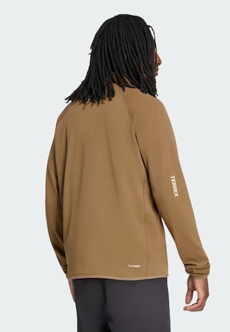 Giacca di pile funzionale 'Xperior' di ADIDAS TERREX in marrone