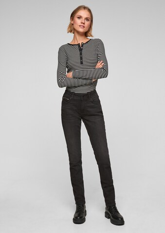 Coupe slim Pantalon QS en gris