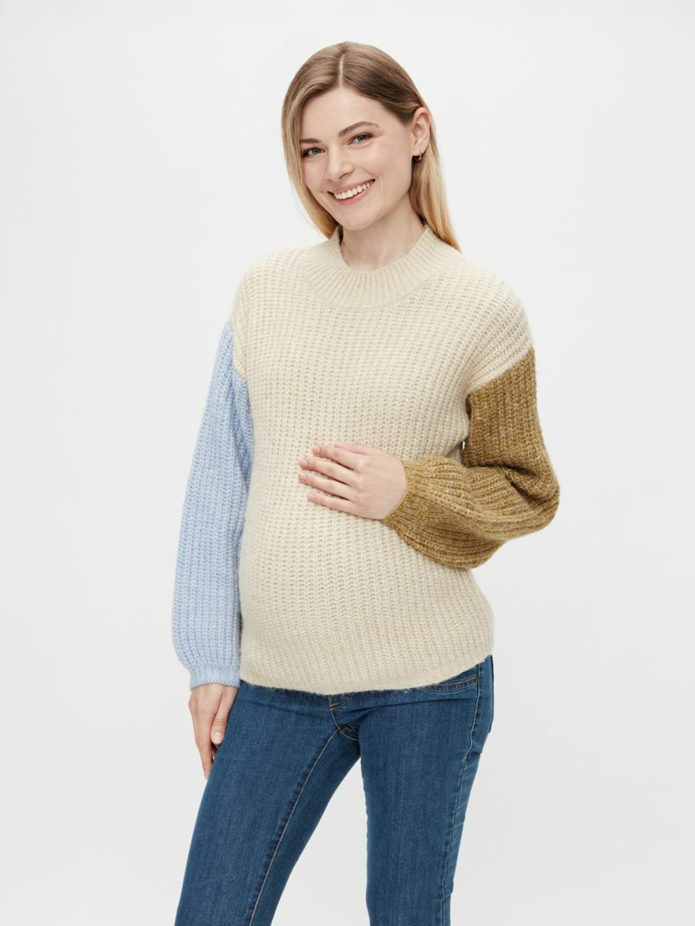 Frauen Pullover & Strick MAMALICIOUS Pullover 'PCMESSI' in Beige - MN26653 Frauen Pullover & Strick MAMALICIOUS Pullover 'PCMESSI' in Beige - MN26653