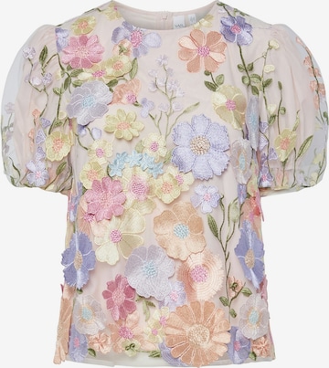 YAS Pusero 'YASFLOWERING' värissä lila: etupuoli