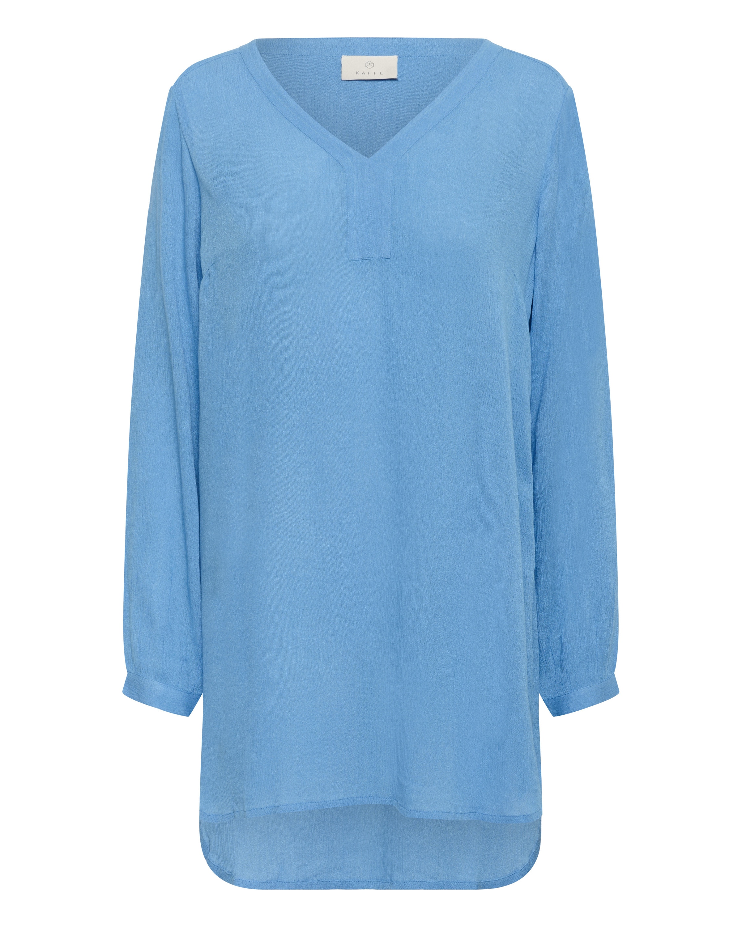 Tunica de la Kaffe pe albastru: față