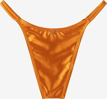 Bas de bikini Bershka en orange : devant