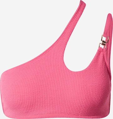 River Island Bustier Góra bikini w kolorze różowy: przód