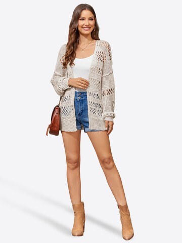 Imily Bela Pletena jopa | bež barva