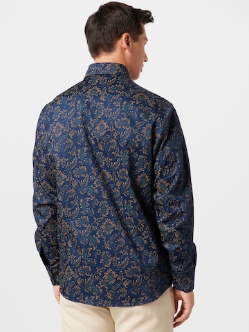 ETERNA Rovný strih Košeľa - Modrá