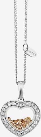 Astra Necklace in Silver: front