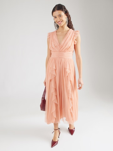 Robe de soirée Maya Deluxe en orange : devant