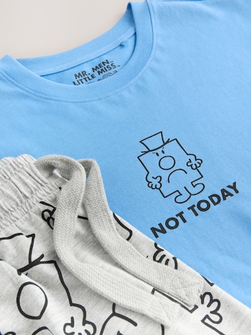 Next Lyhyt pyjama 'Grumpy' värissä sininen