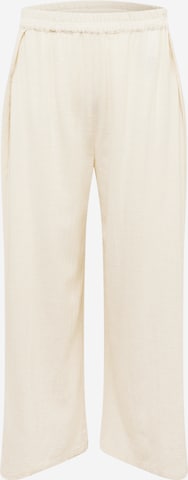 Wide leg Pantaloni di PIECES Curve in beige: frontale