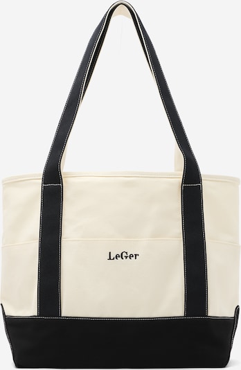 Pirkinių krepšys 'Nia' iš LeGer by Lena Gercke, spalva – juoda / balta, Prekių apžvalga
