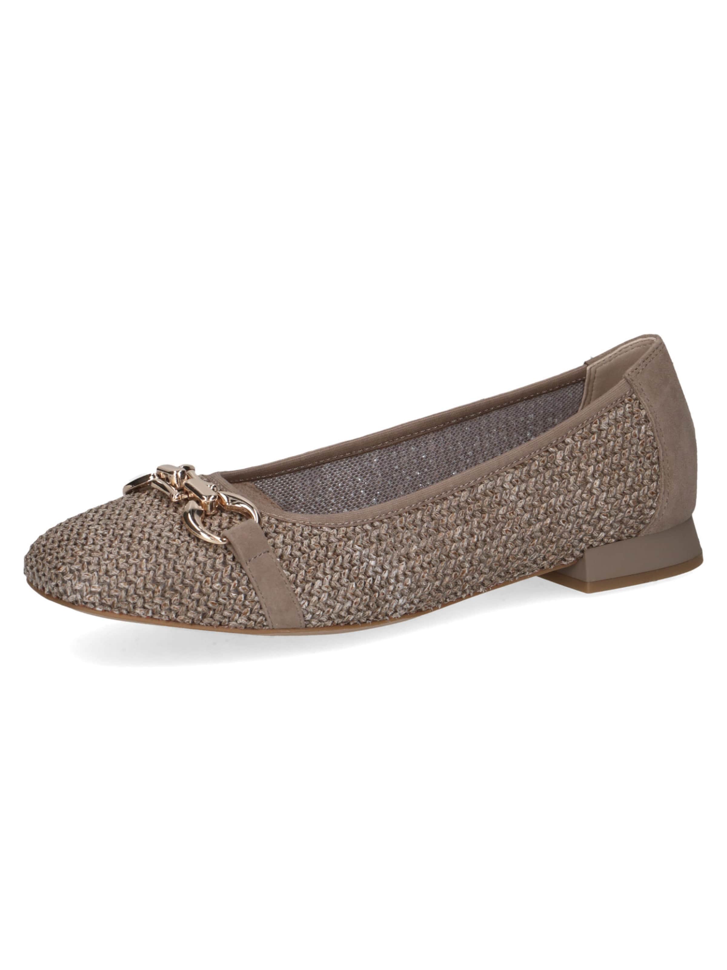 CAPRICE Ballet Flats in Brown: front