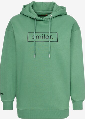 smiler. Sweatshirt 'Sunny' in Groen: voorkant