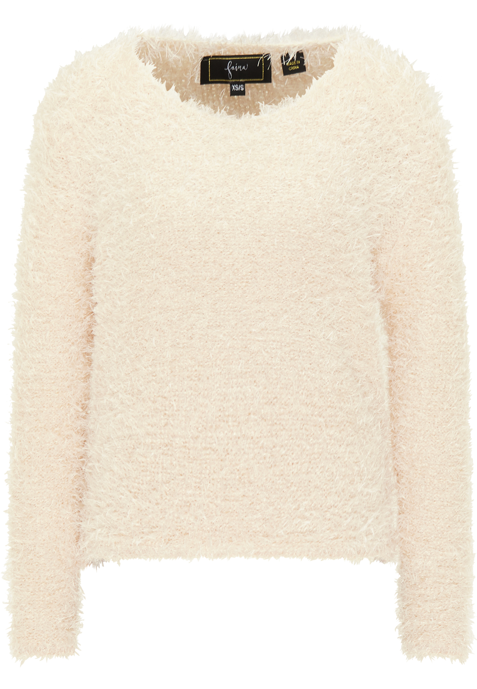 Swetry & dzianina Odzież faina Sweter w kolorze Beżowym 