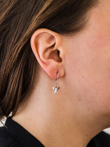 Boucles d'oreilles 'Elefant' Fräulein Wunder en argent : devant