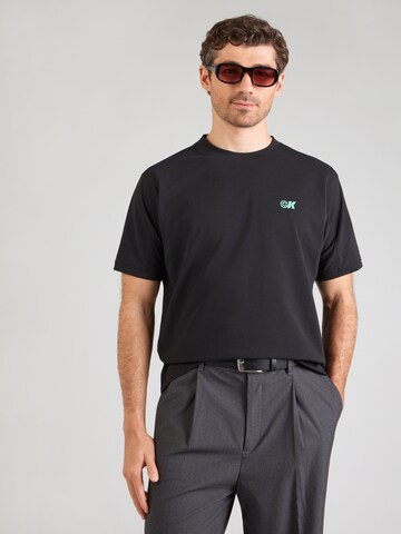 Calvin Klein Jeans Тениска в черно: отпред