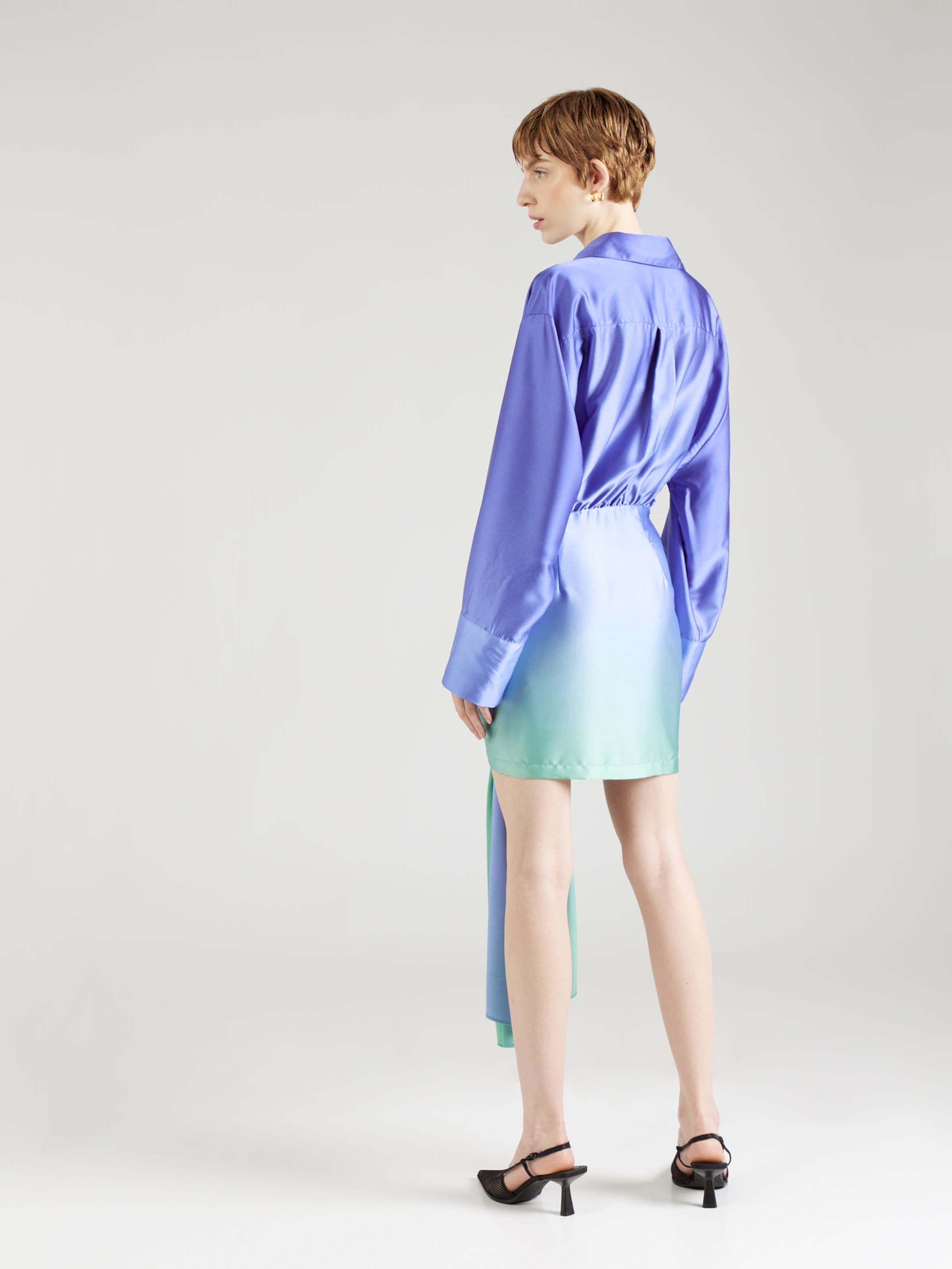Bardot Shirt Dress MALIRA OMBRE SHIRT DRESS in Blue Pastel Green ABOUT YOU