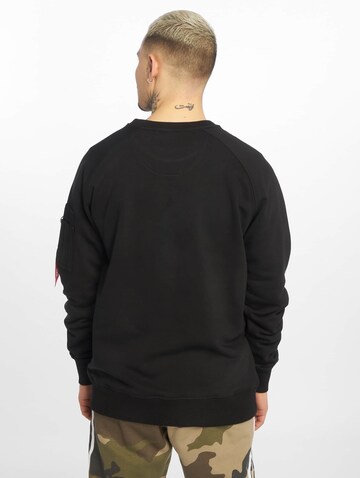 ALPHA INDUSTRIES Sweatshirt 'X-Fit' in Zwart