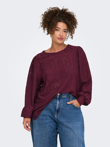 Camicia da donna 'HELLEN ' di ONLY Carmakoma in lilla: frontale