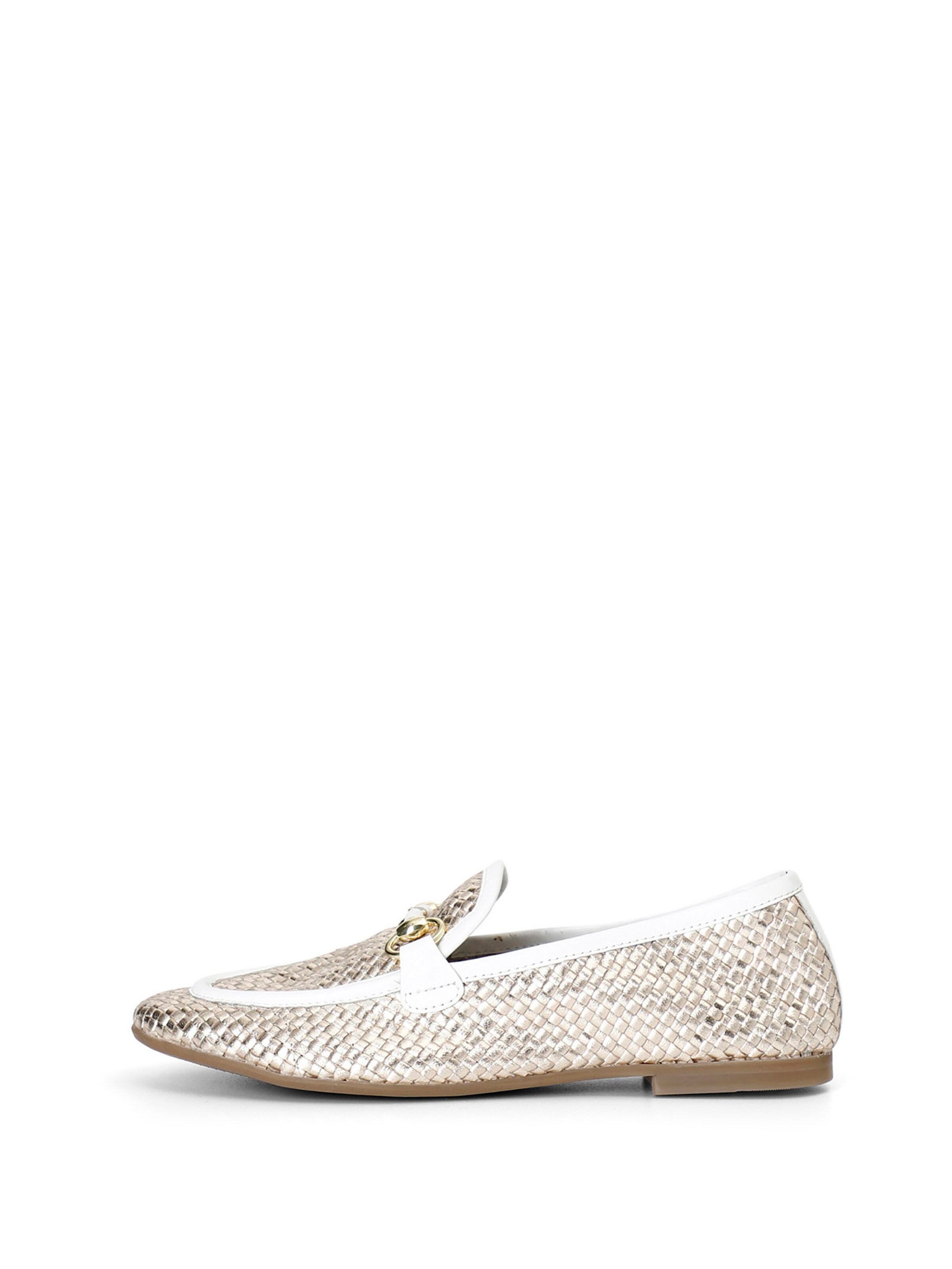 CAFè NOIR Moccasin in White: front