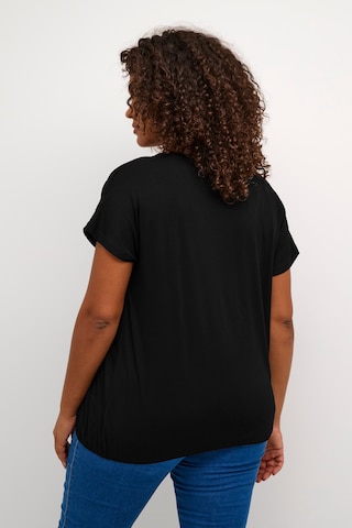 KAFFE CURVE Shirt 'Jena' in Zwart