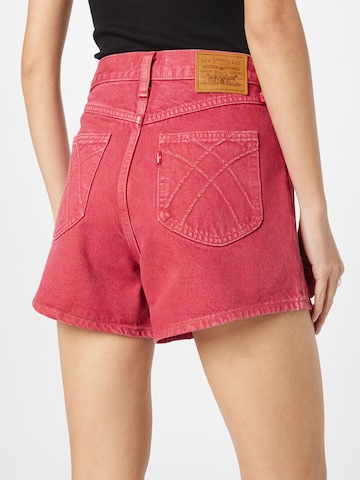 LEVI'S ® Regular Jeans '80s Mom Short Back Pckt' in Rood